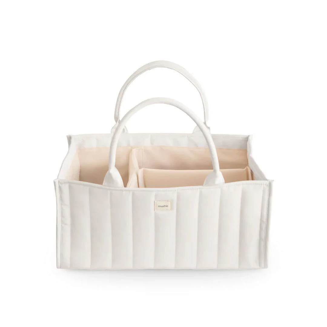 Mushie Nappy Caddy - Ivory