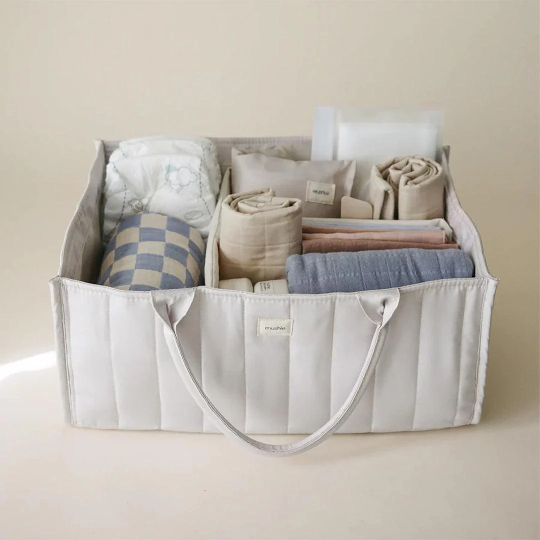 Mushie Nappy Caddy - Ivory - Image 5