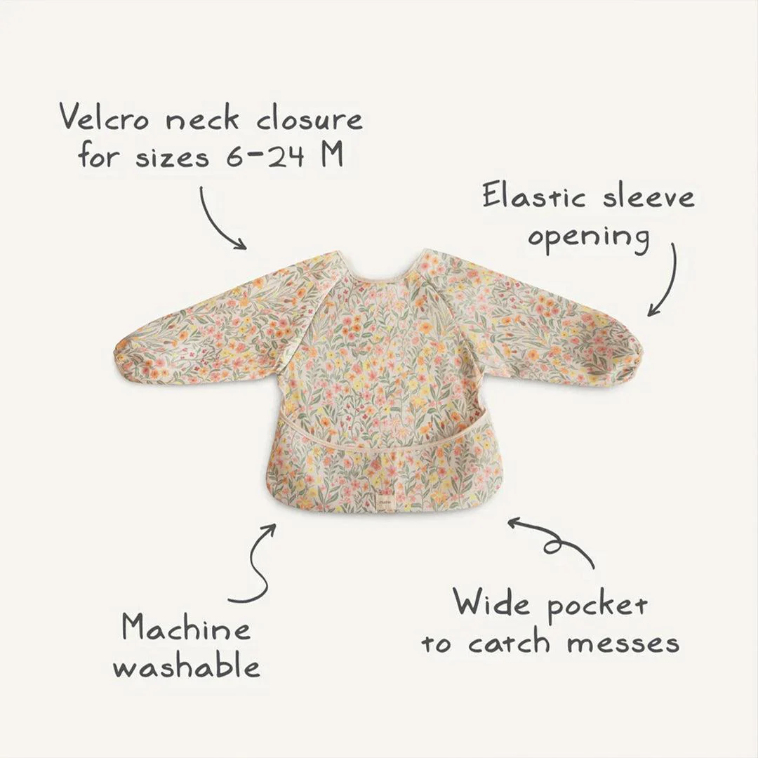 Mushie Long Sleeve Bib - Bows - Image 3