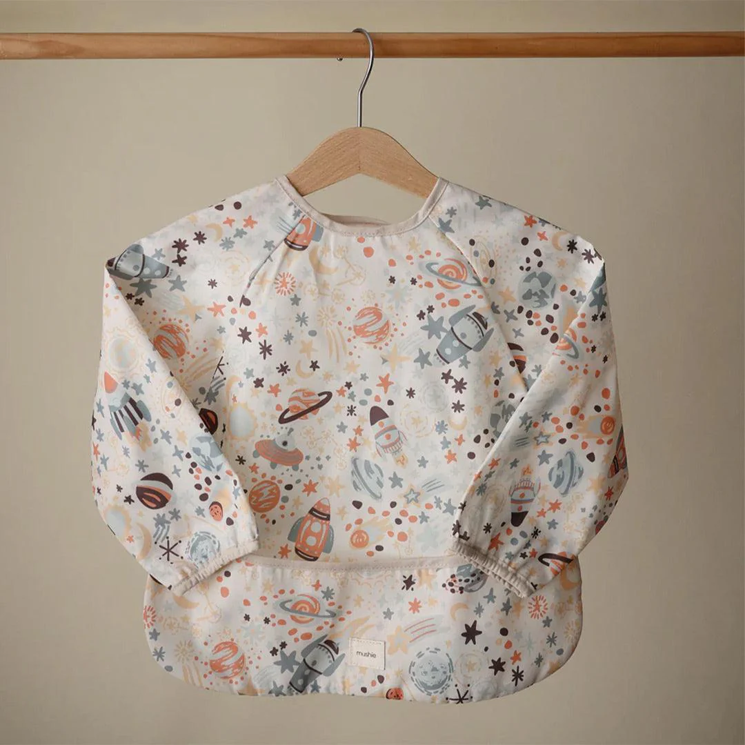 Mushie Long Sleeve Bib - Space - Image 6