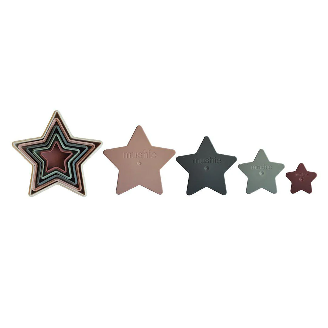 Mushie Nesting Stars Toy - Multi - Image 5