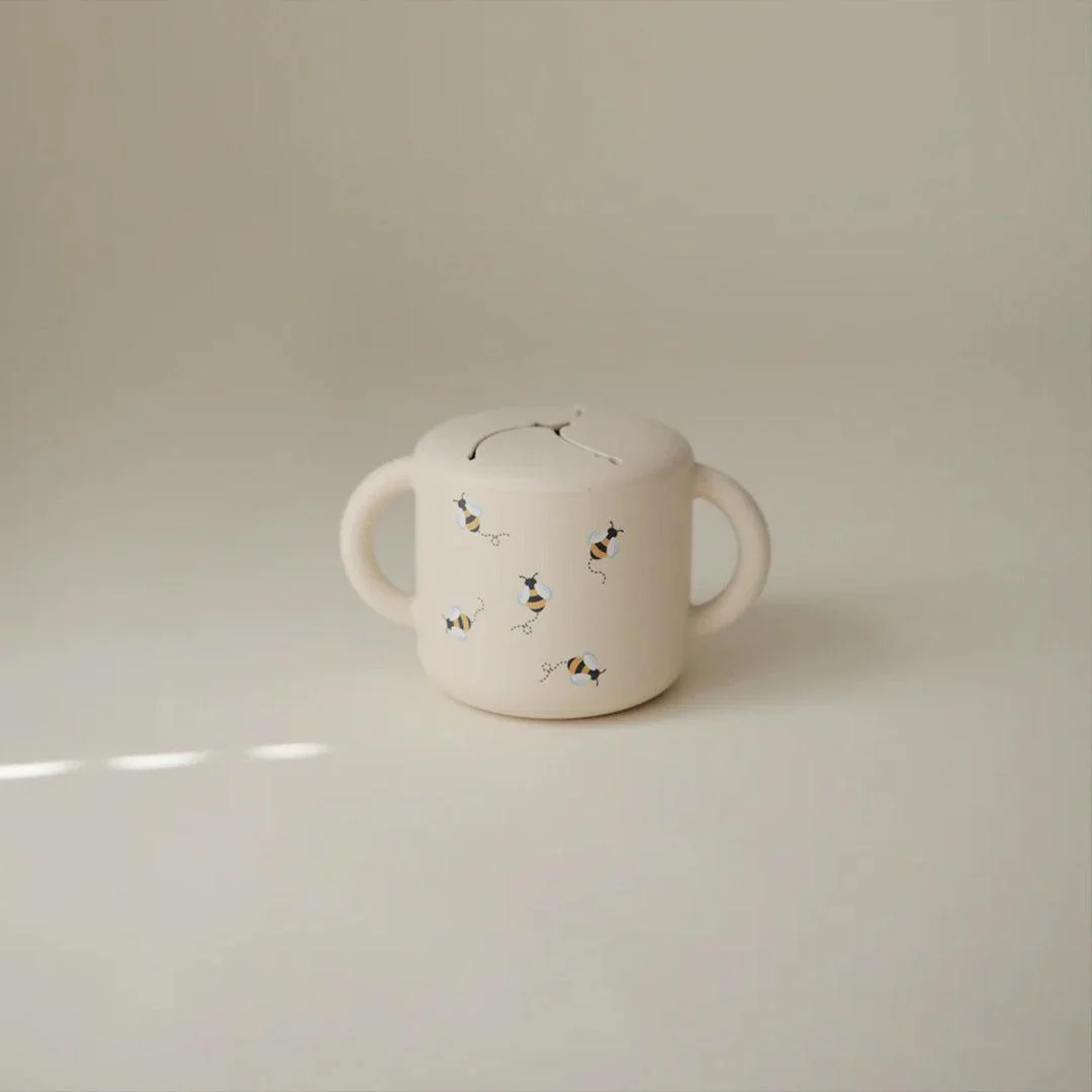 Mushie Silicone Snack Cup - Bees - Image 7