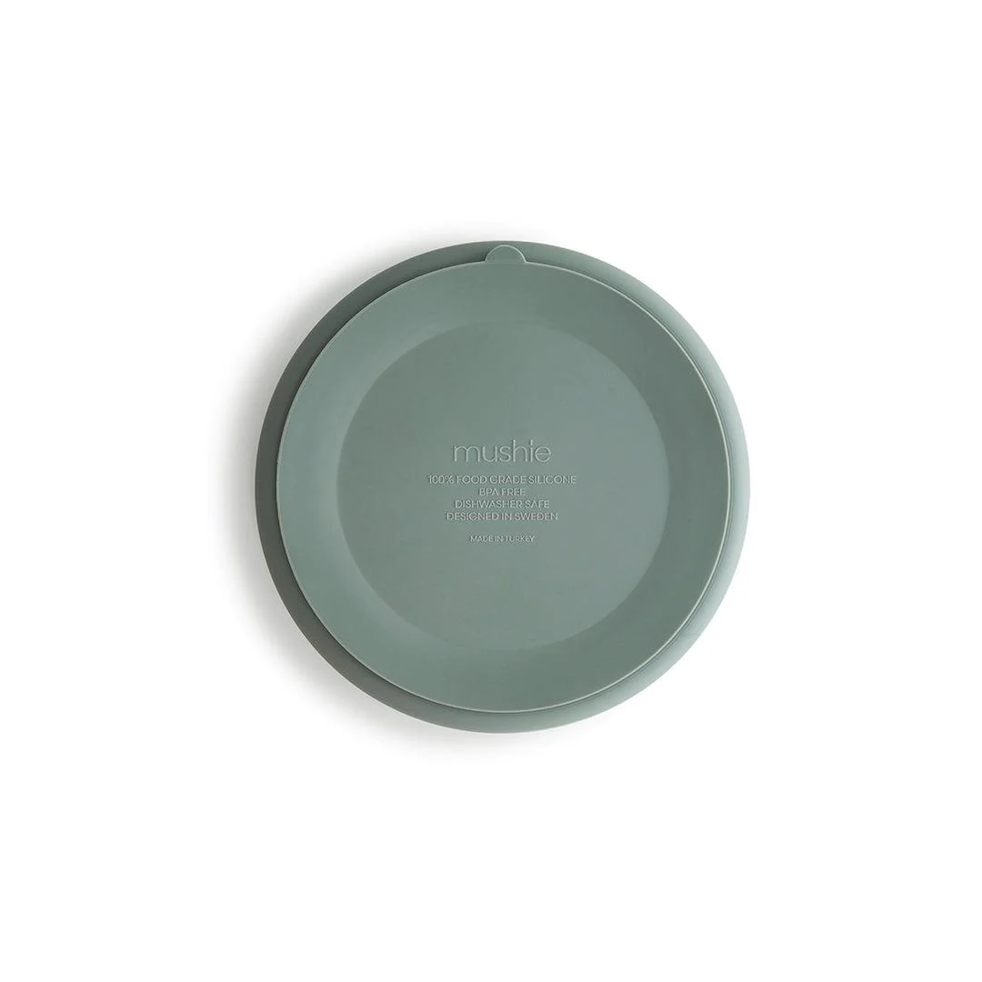 Mushie Silicone Suction Plate - Cambridge Blue - Image 4