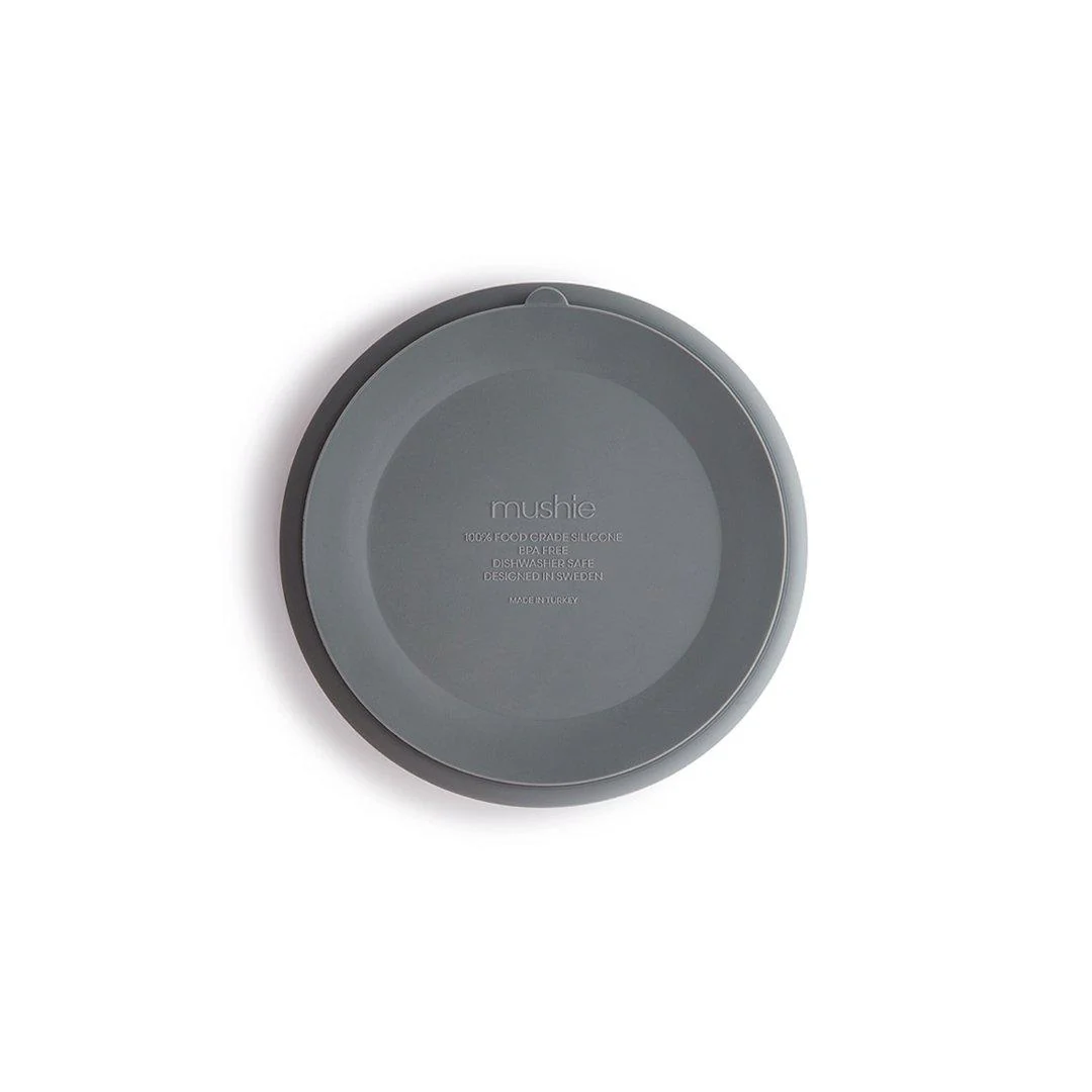 Mushie Silicone Suction Plate - Stone - Image 4