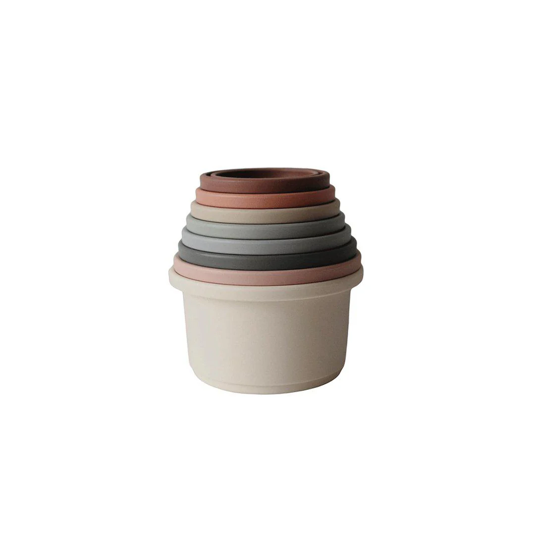 Mushie Stacking Cups Toy - Original - Image 4