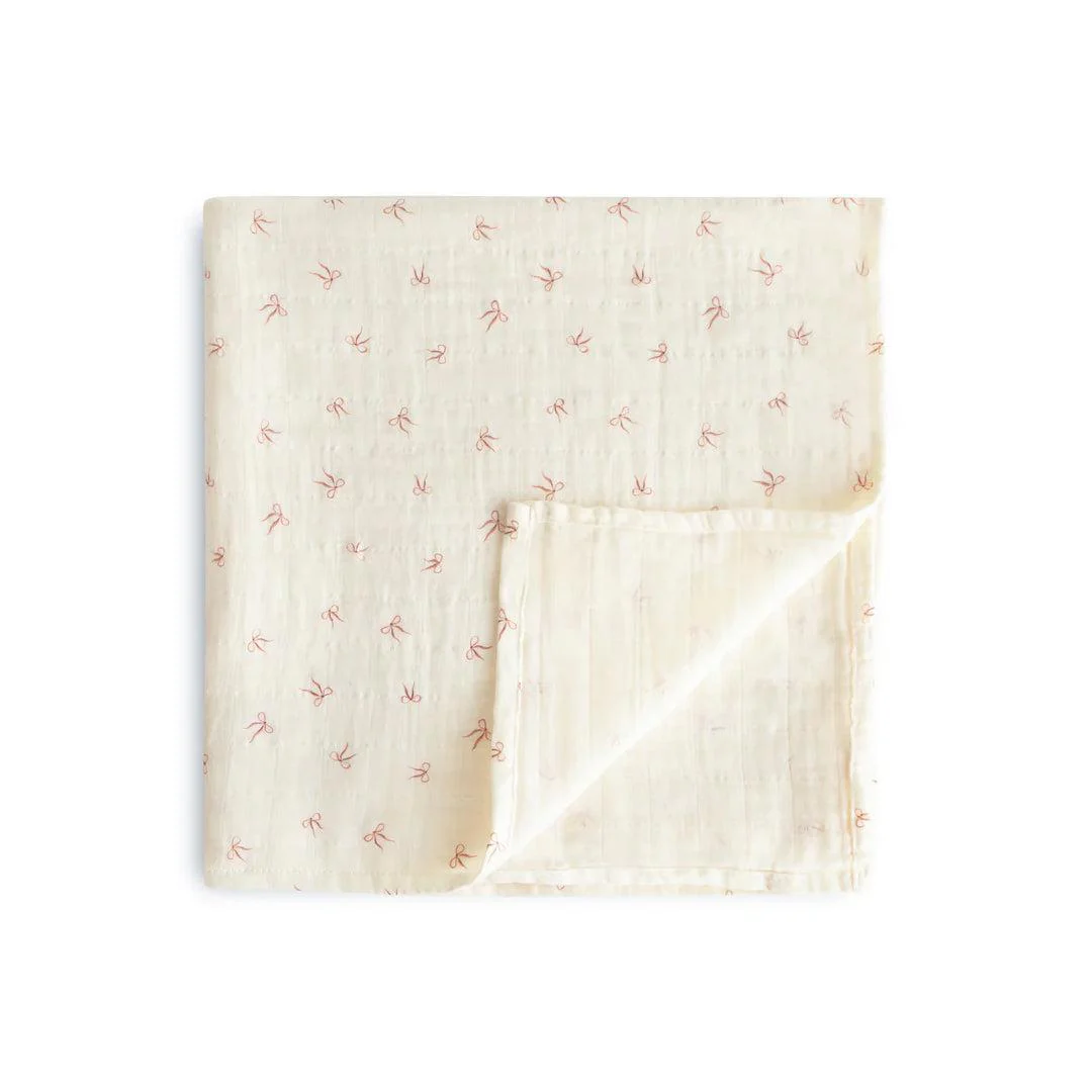 Mushie Swaddle - Bows