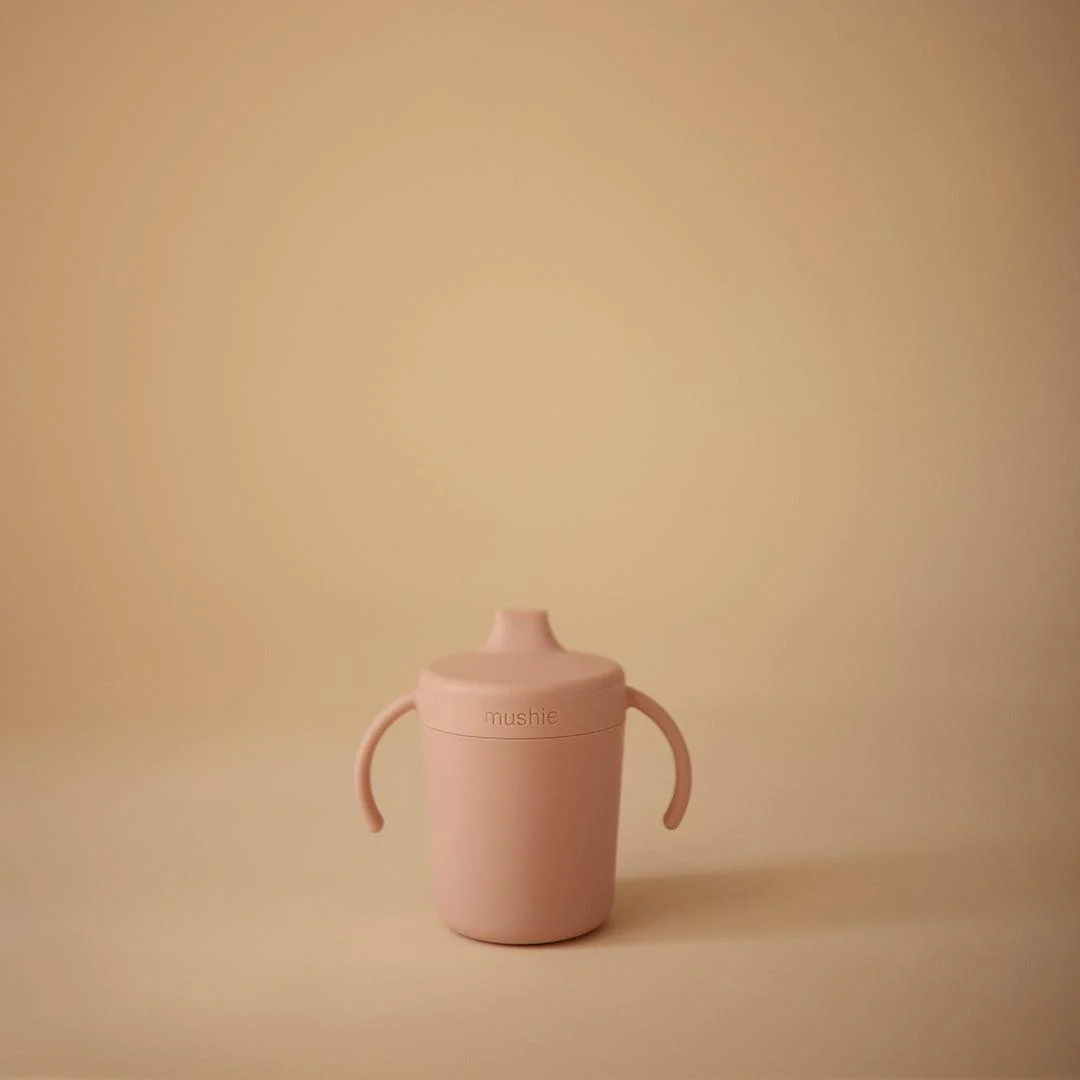 Mushie Trainer Sippy Cup - Blush - Image 3