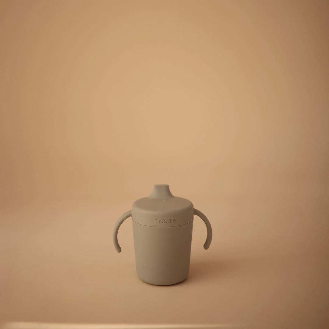 Mushie Trainer Sippy Cup  - Sage - Image 3