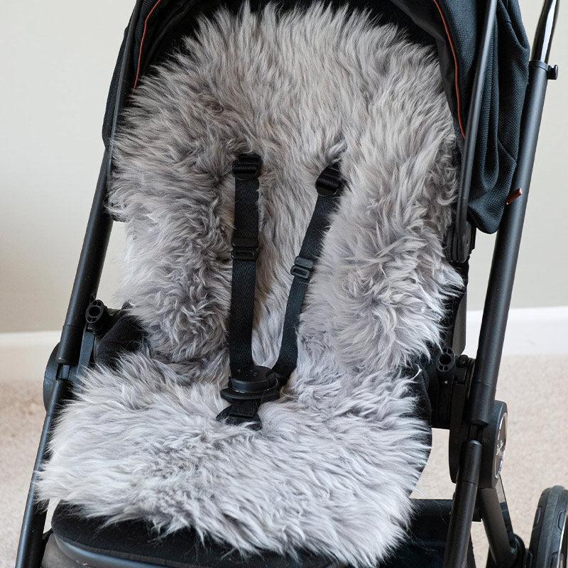 Naturally Sheepskins Deluxe Sheepskin Pram Liner - Taupe - Image 10