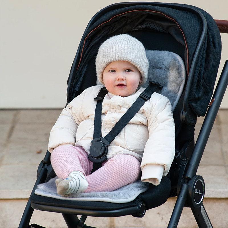 Naturally Sheepskins Original Sheepskin Pram Liner - Grey - Image 3