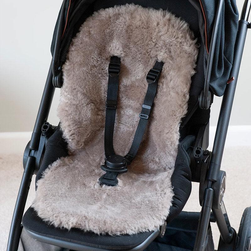 Naturally Sheepskins Snuggly Sheepskin Pram Liner - Taupe - Image 4