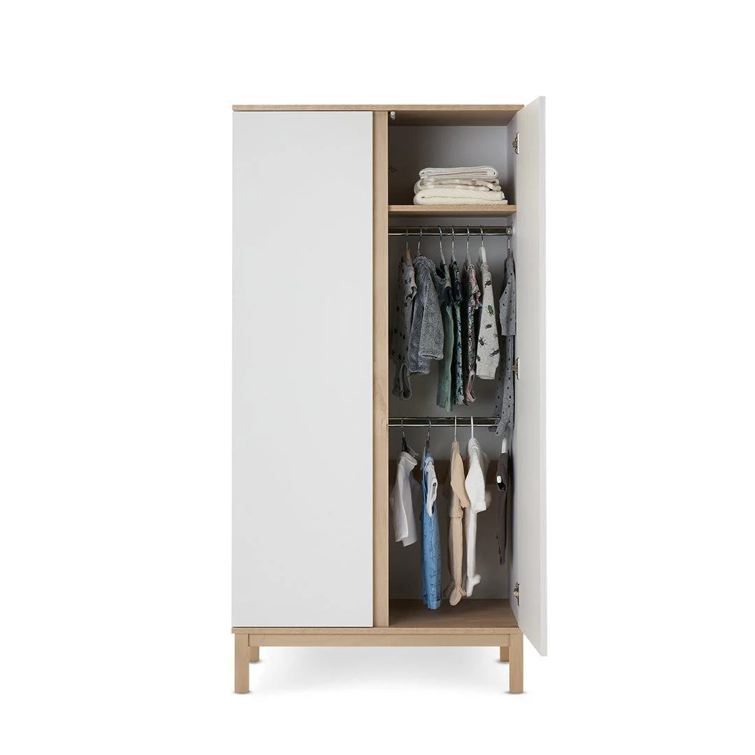 Obaby Astrid Double Wardrobe - White - Image 4