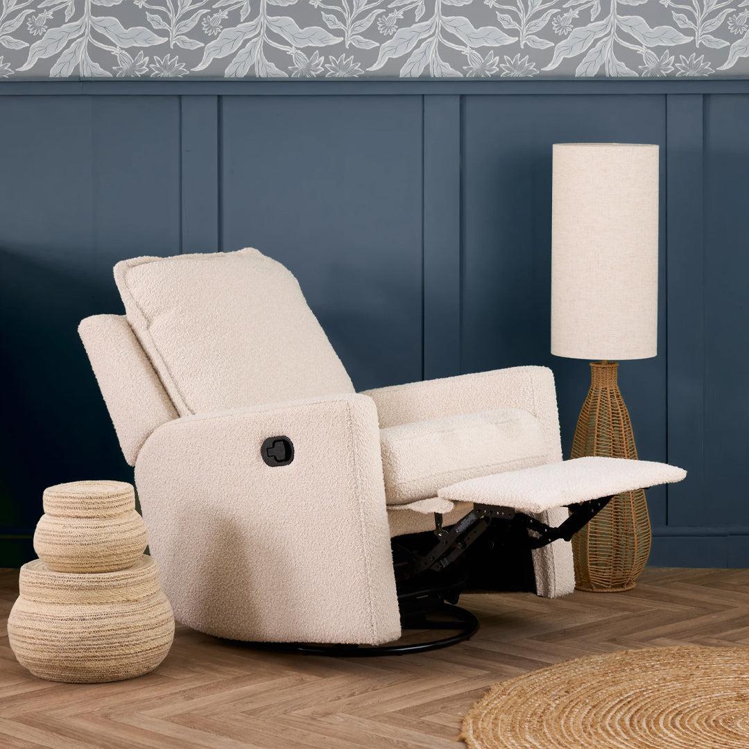 Obaby Denver Swivel Glider Recliner Chair - Bouclé - Image 3