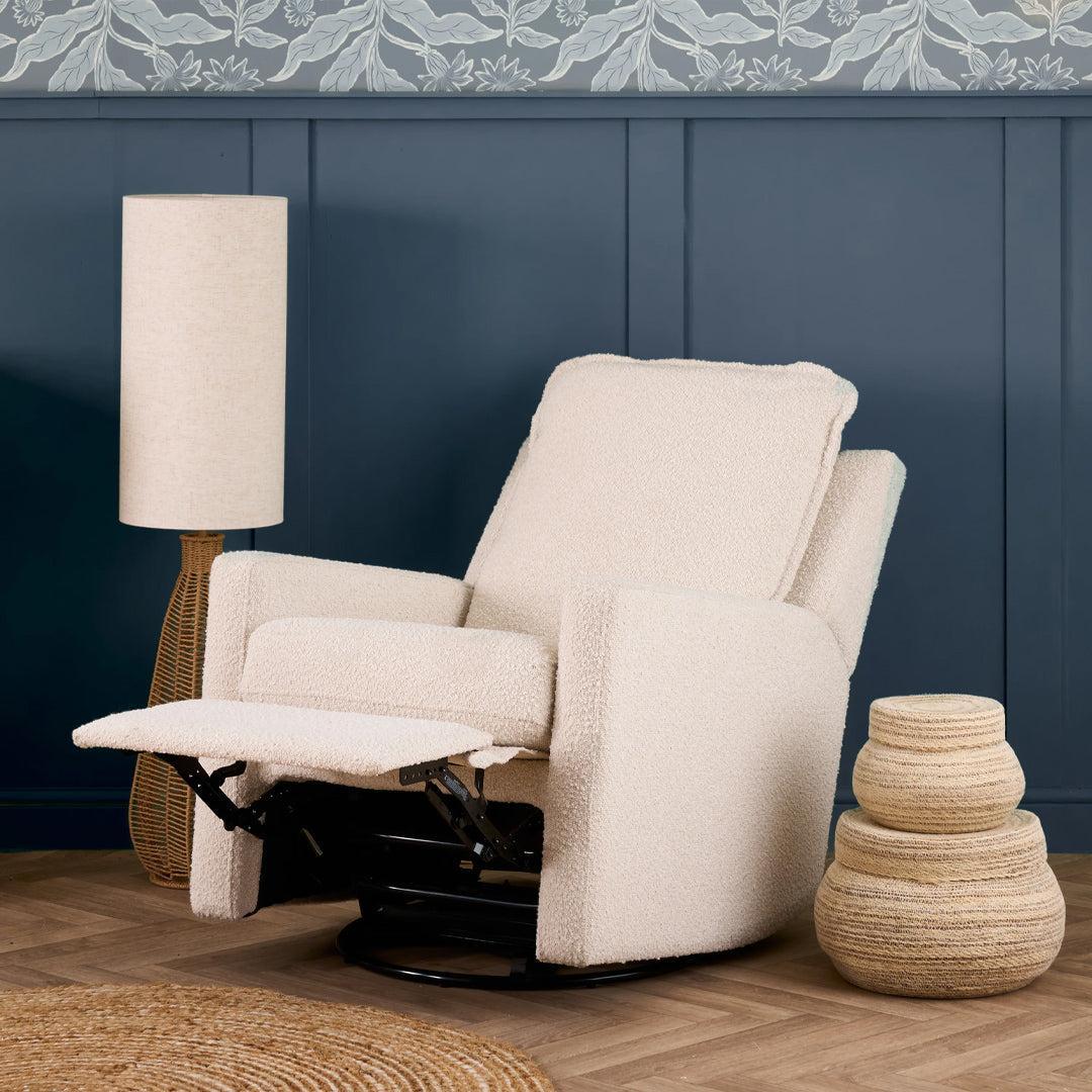 Obaby Denver Swivel Glider Recliner Chair - Bouclé - Image 4