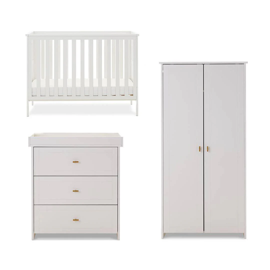 Obaby Evie Mini 3 Piece Room Set - White