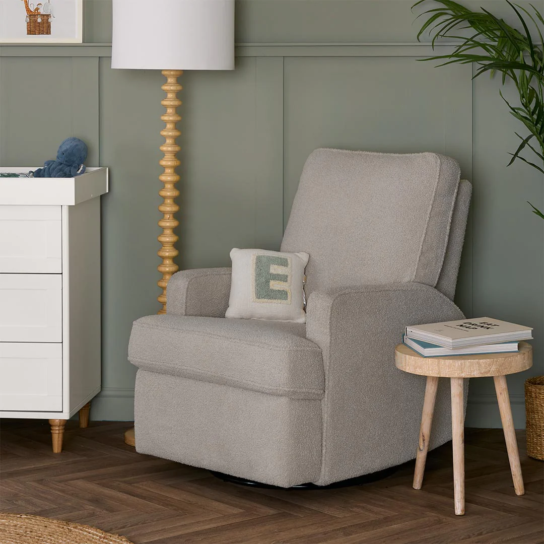 Obaby Madison Manual Recliner Chair - Teddy Fabric Truffle - Image 2