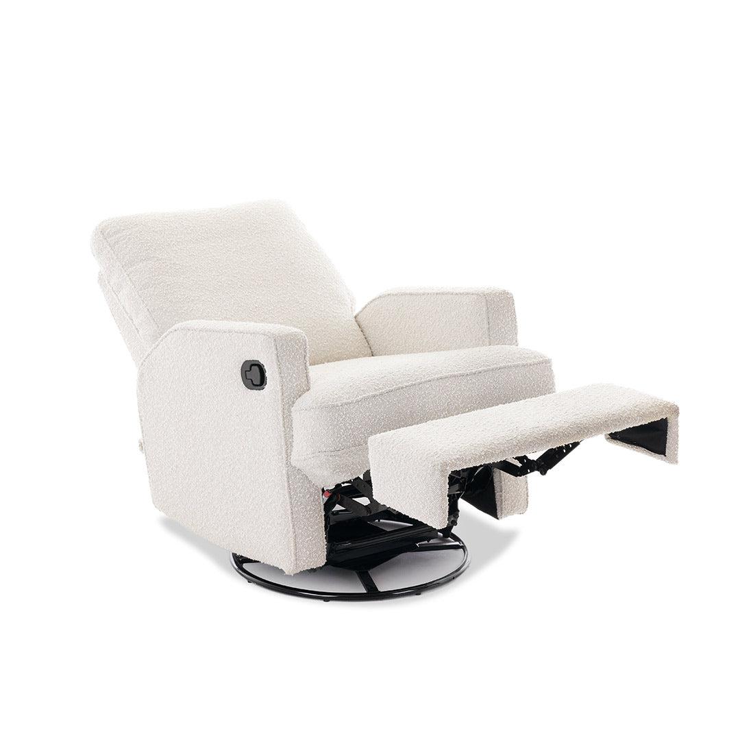 Obaby Madison Swivel Glider Recliner Chair - Bouclé Style - Image 5