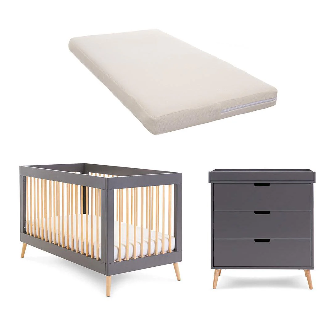 Obaby Maya 2 Piece Room Set - Slate + Natural - Image 4