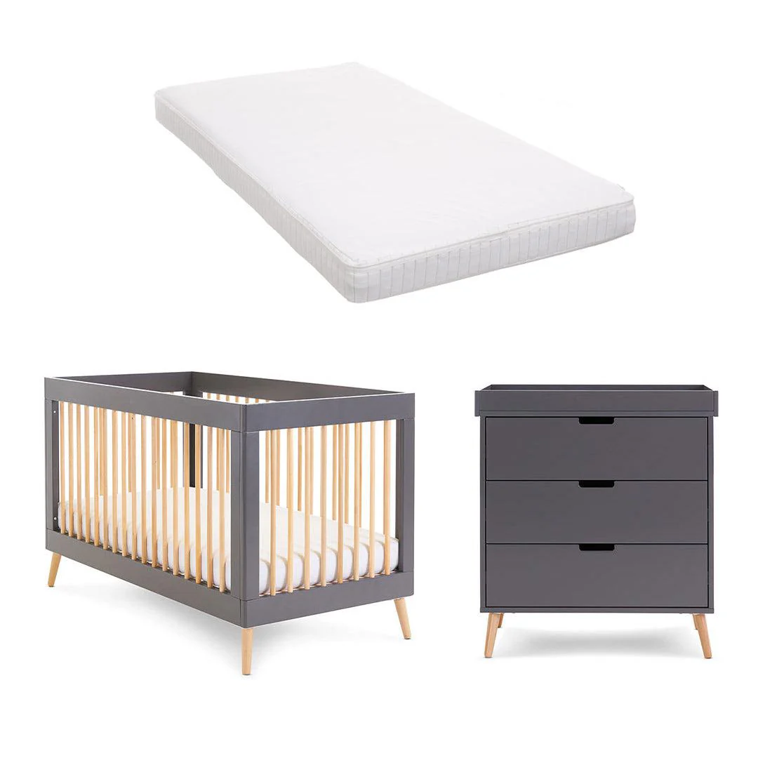 Obaby Maya 2 Piece Room Set - Slate + Natural - Image 5