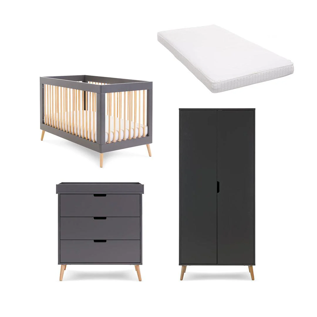 Obaby Maya 3 Piece Room Set - Slate + Natural - Image 6