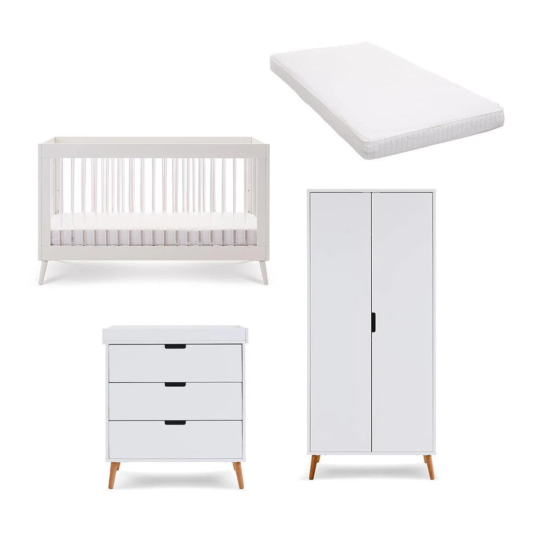 Obaby Maya 3 Piece Room Set - White + Acrylic - Image 10