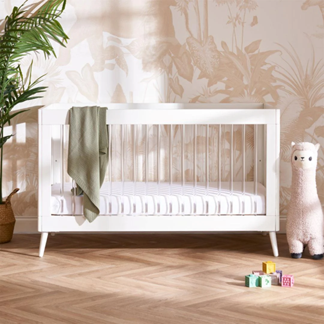 Obaby Maya 3 Piece Room Set - White + Acrylic - Image 2