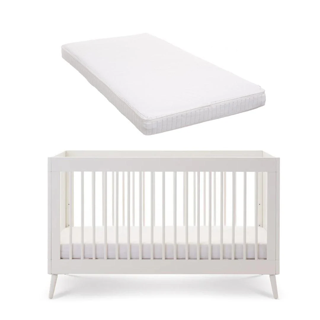 Obaby Maya Cot Bed - Nordic White - Image 8