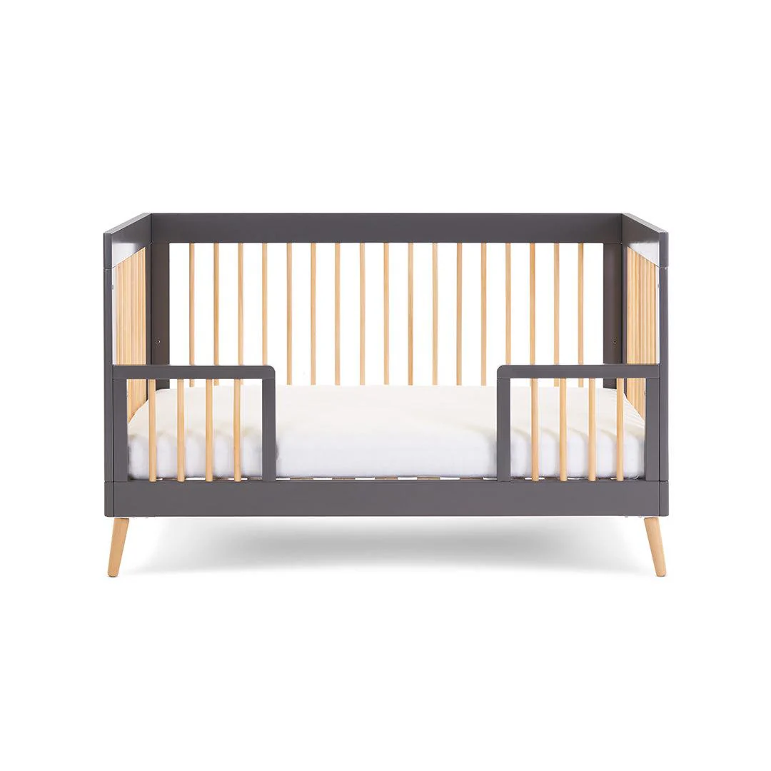 Obaby Maya Cot Bed - Slate + Natural - Image 3