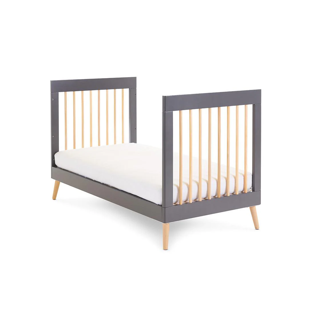 Obaby Maya Cot Bed - Slate + Natural - Image 5