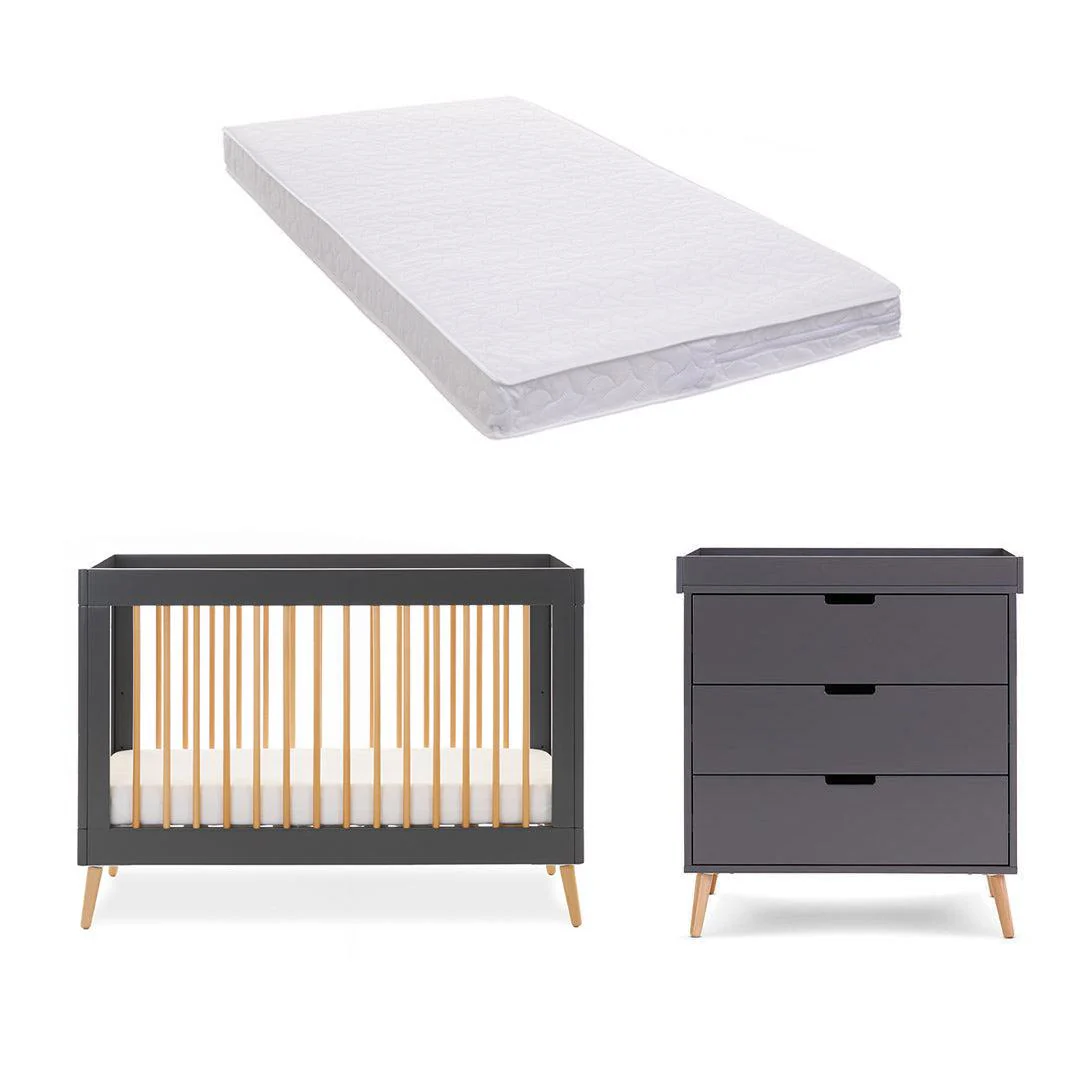 Obaby Maya Mini 2 Piece Room Set - Slate + Natural - Image 6