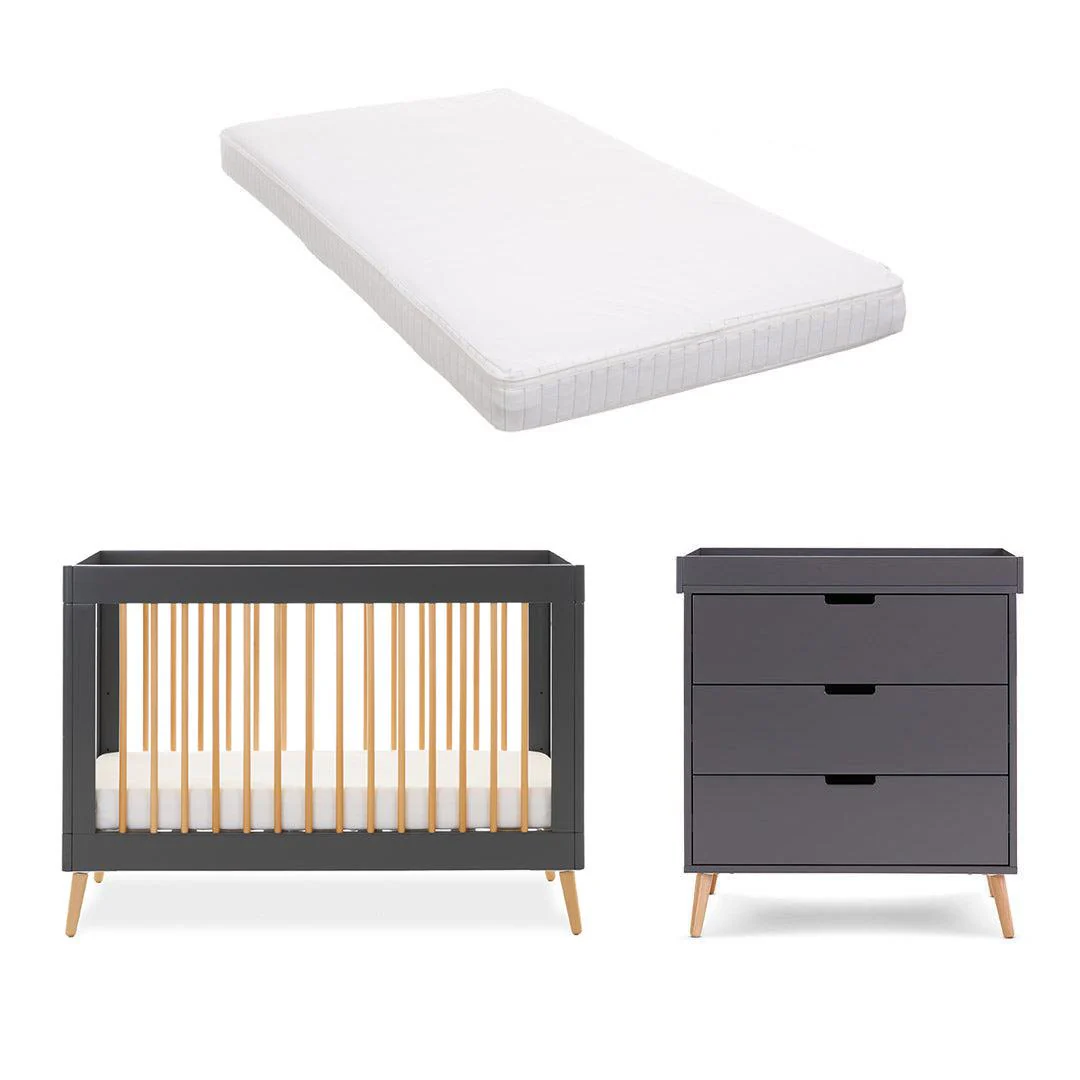 Obaby Maya Mini 2 Piece Room Set - Slate + Natural - Image 7