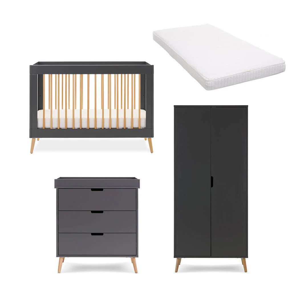 Obaby Maya Mini 3 Piece Room Set - Slate + Natural - Image 9