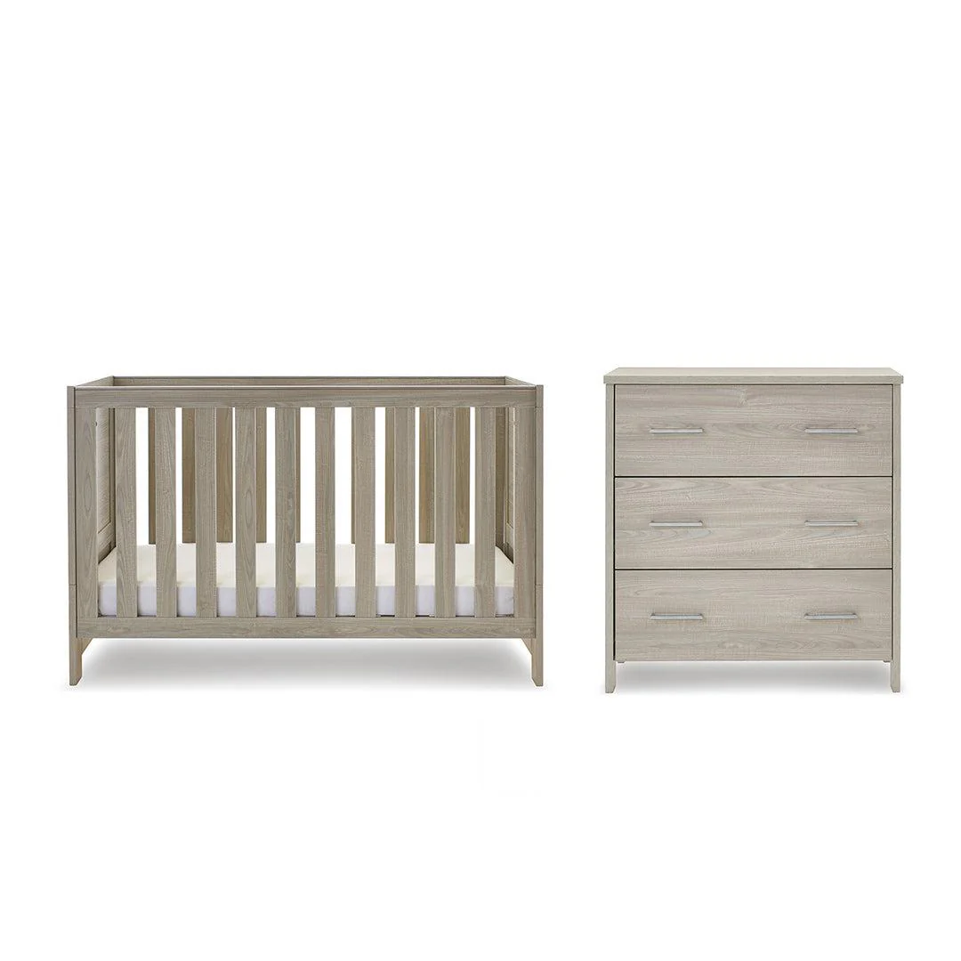 Obaby Nika 2 Piece Room Set - Grey Wash