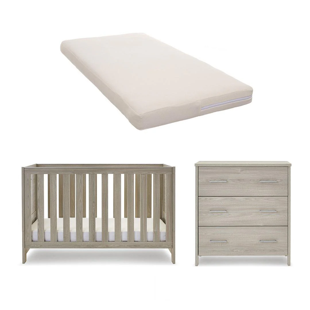 Obaby Nika 2 Piece Room Set - Grey Wash - Image 11