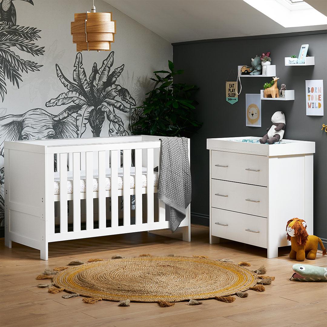 Obaby Nika 2 Piece Room Set - White Wash - Image 2