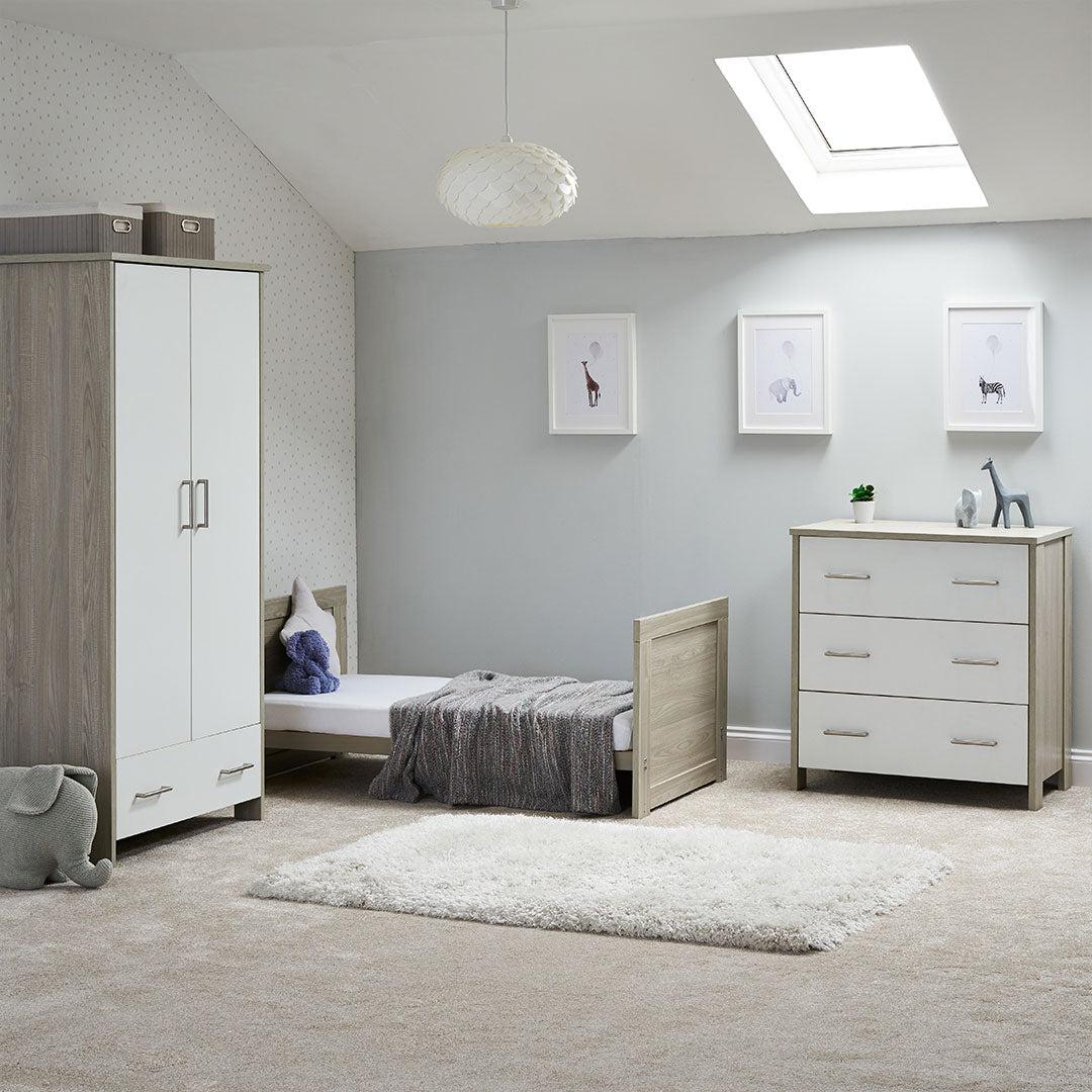 Obaby Nika 3 Piece Room Set - Grey Wash + White - Image 3