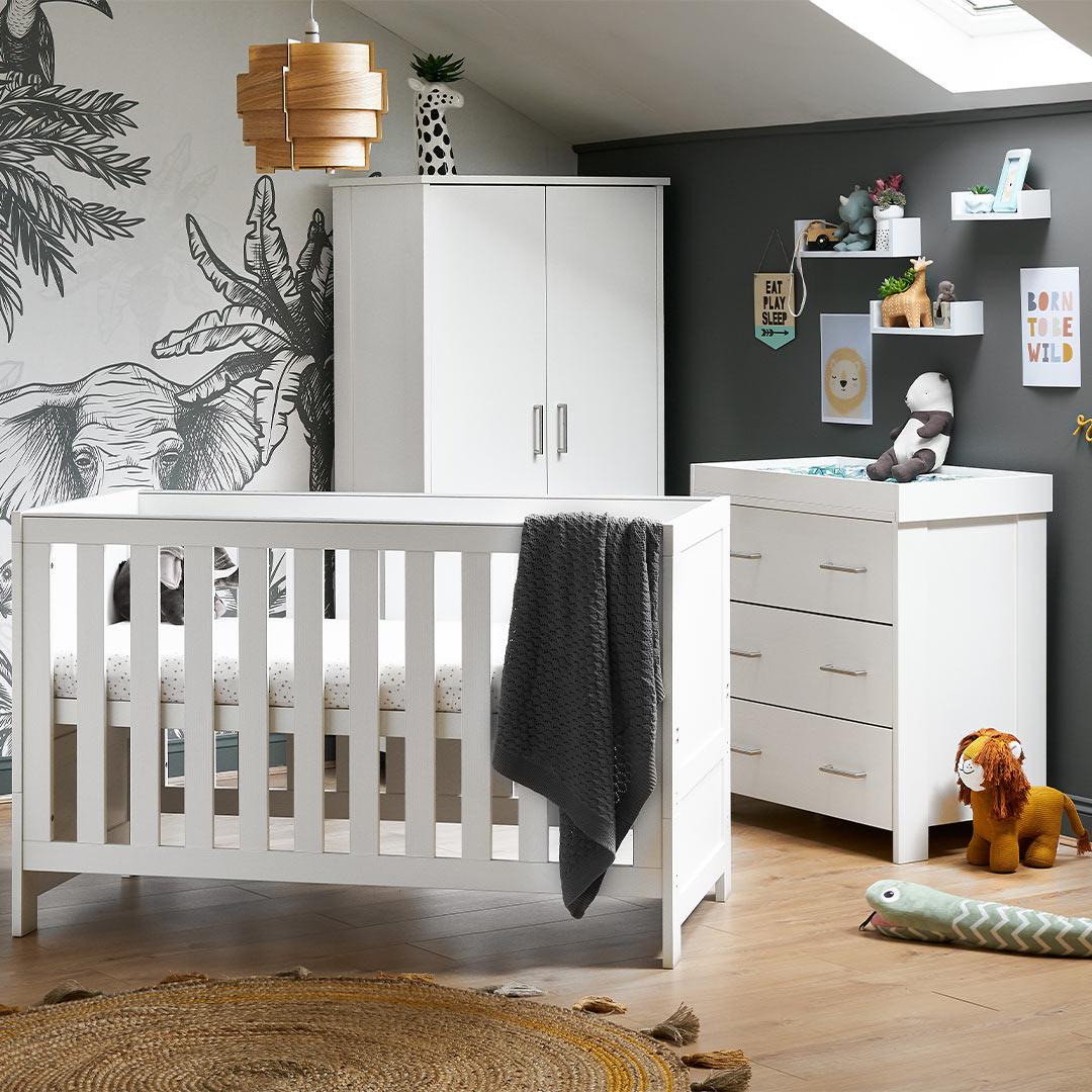 Obaby Nika 3 Piece Room Set - White Wash - Image 2