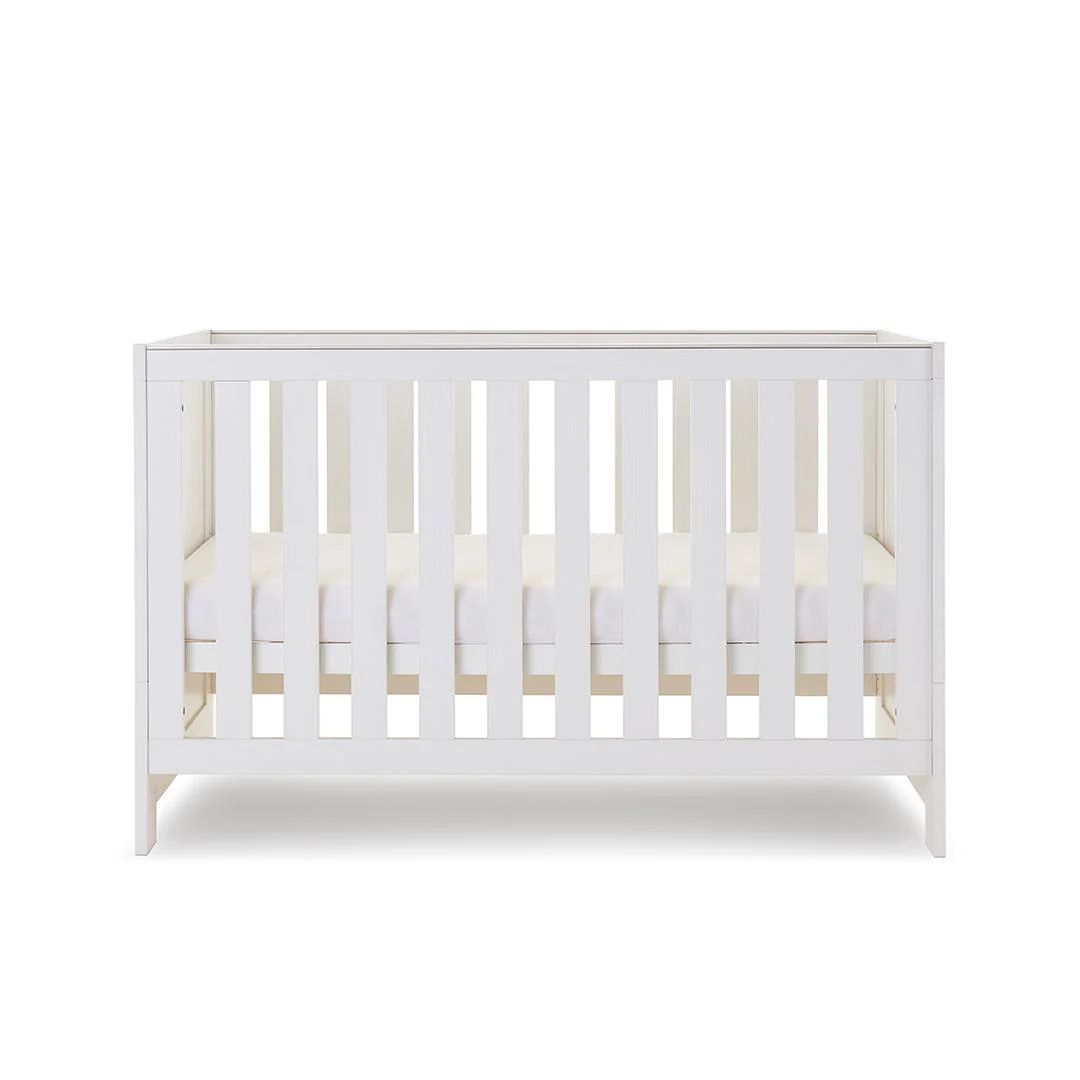 Obaby Nika Cot Bed - White Wash - Image 4