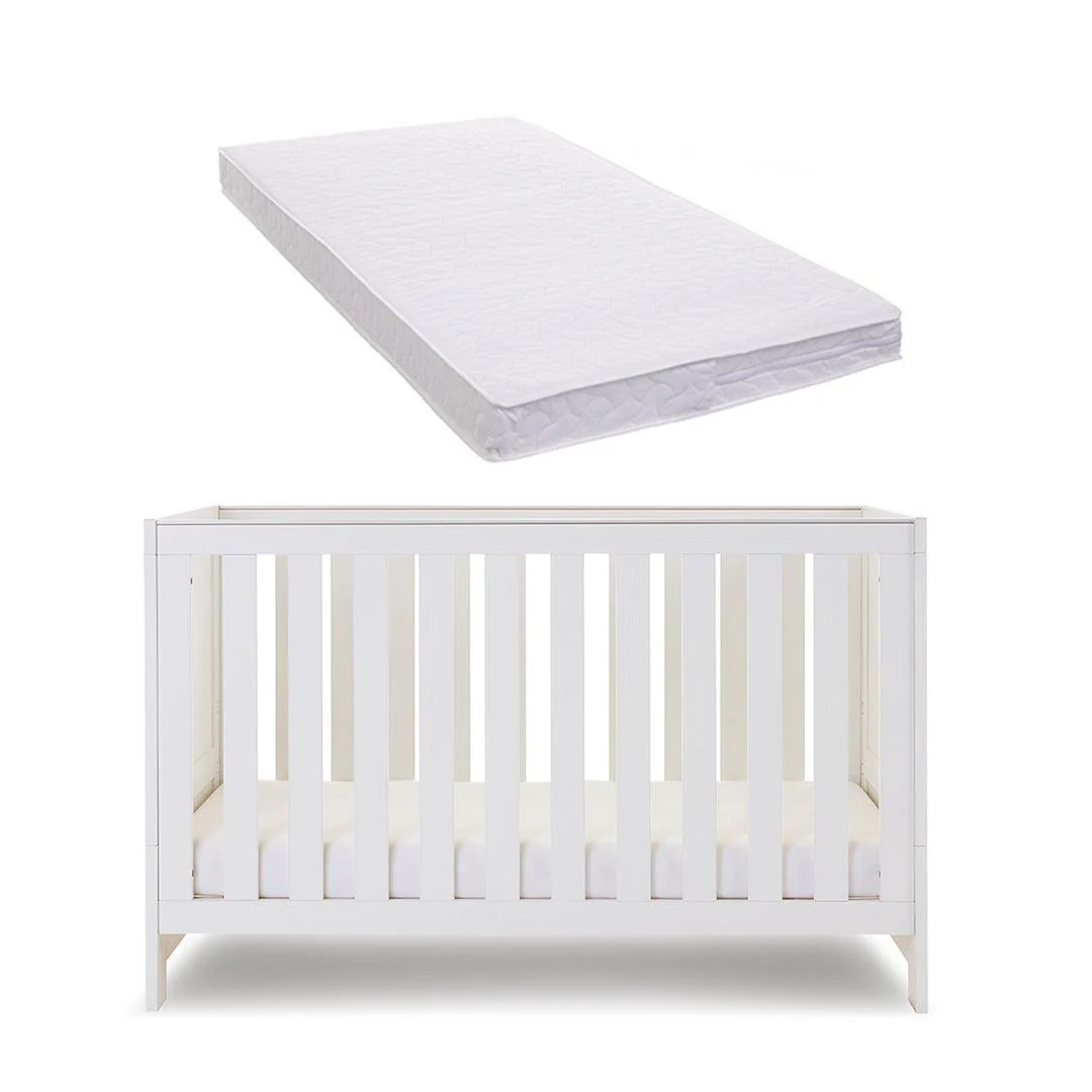 Obaby Nika Cot Bed - White Wash - Image 7