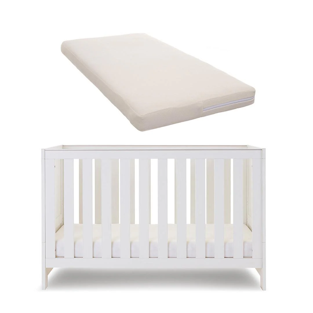 Obaby Nika Cot Bed - White Wash - Image 9