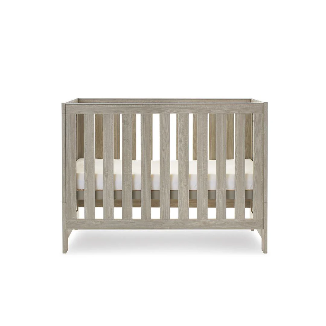 Obaby Nika Mini Cot Bed - Grey Wash - Image 4