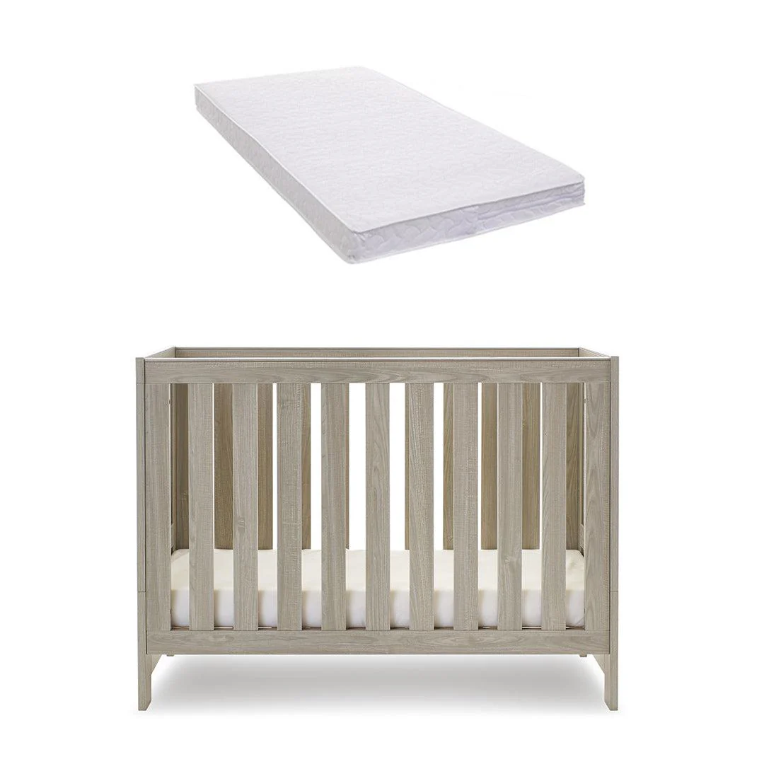 Obaby Nika Mini Cot Bed - Grey Wash - Image 8