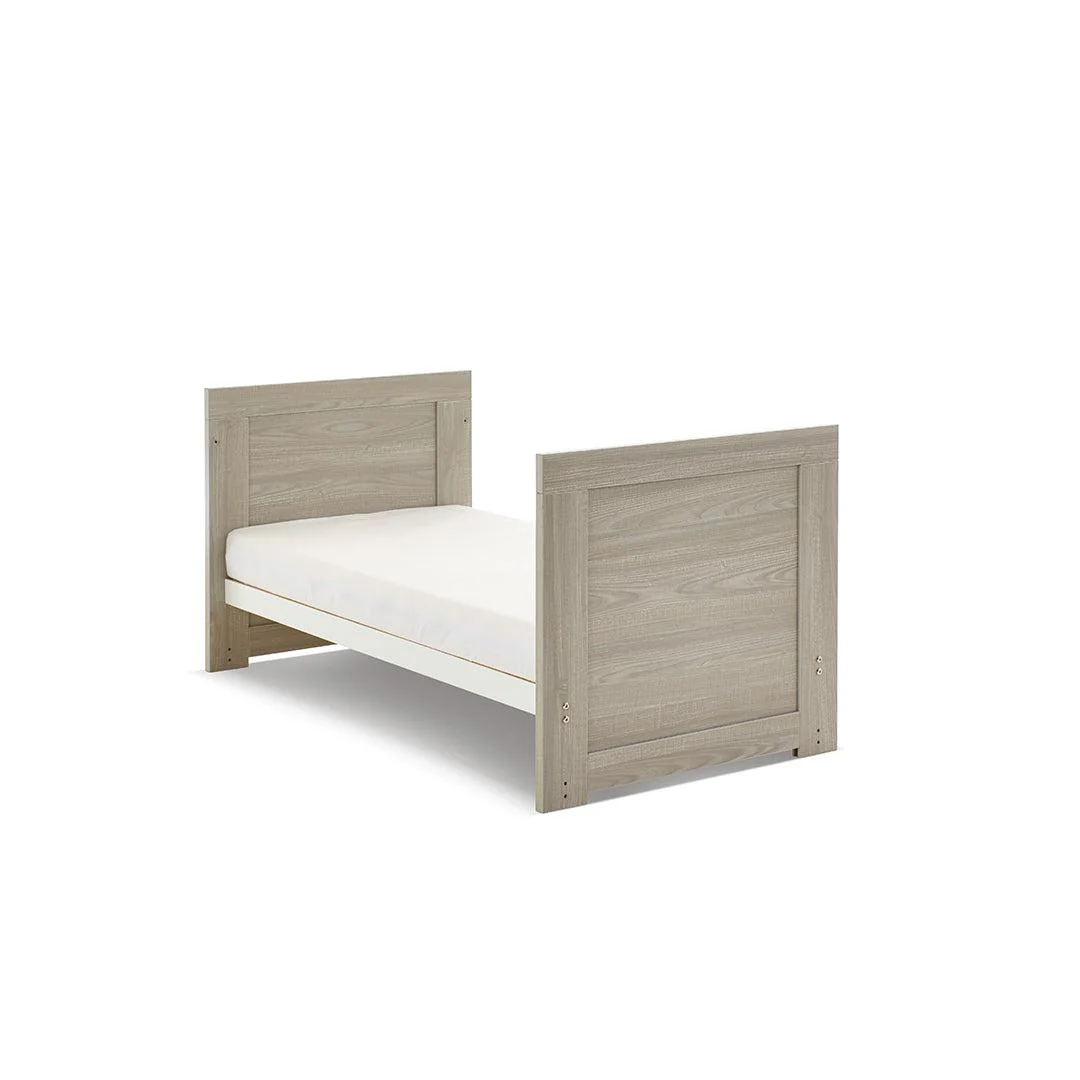 Obaby Nika Mini Cot Bed - Grey Wash + White - Image 8
