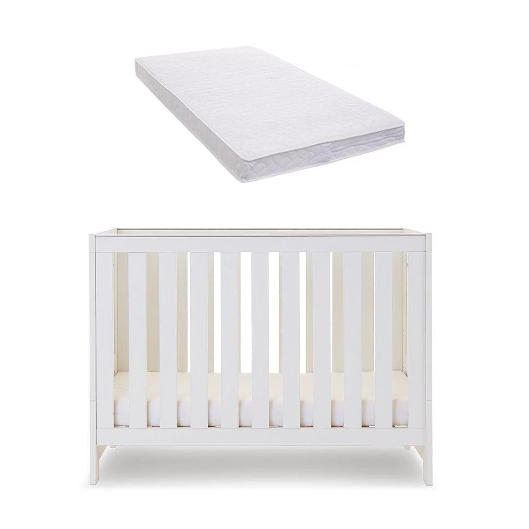 Obaby Nika Mini Cot Bed - White Wash - Image 10