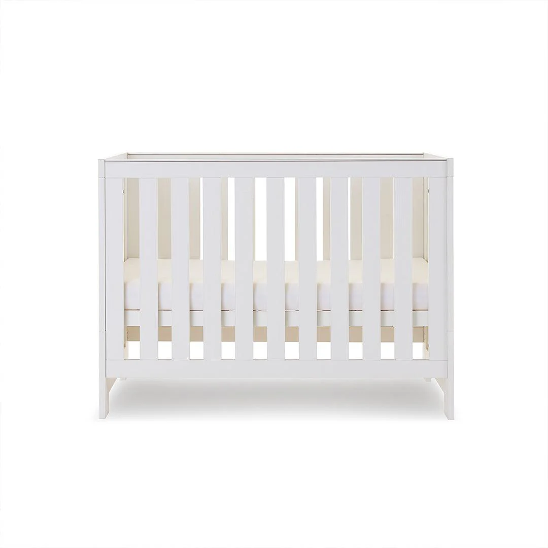 Obaby Nika Mini Cot Bed - White Wash - Image 5
