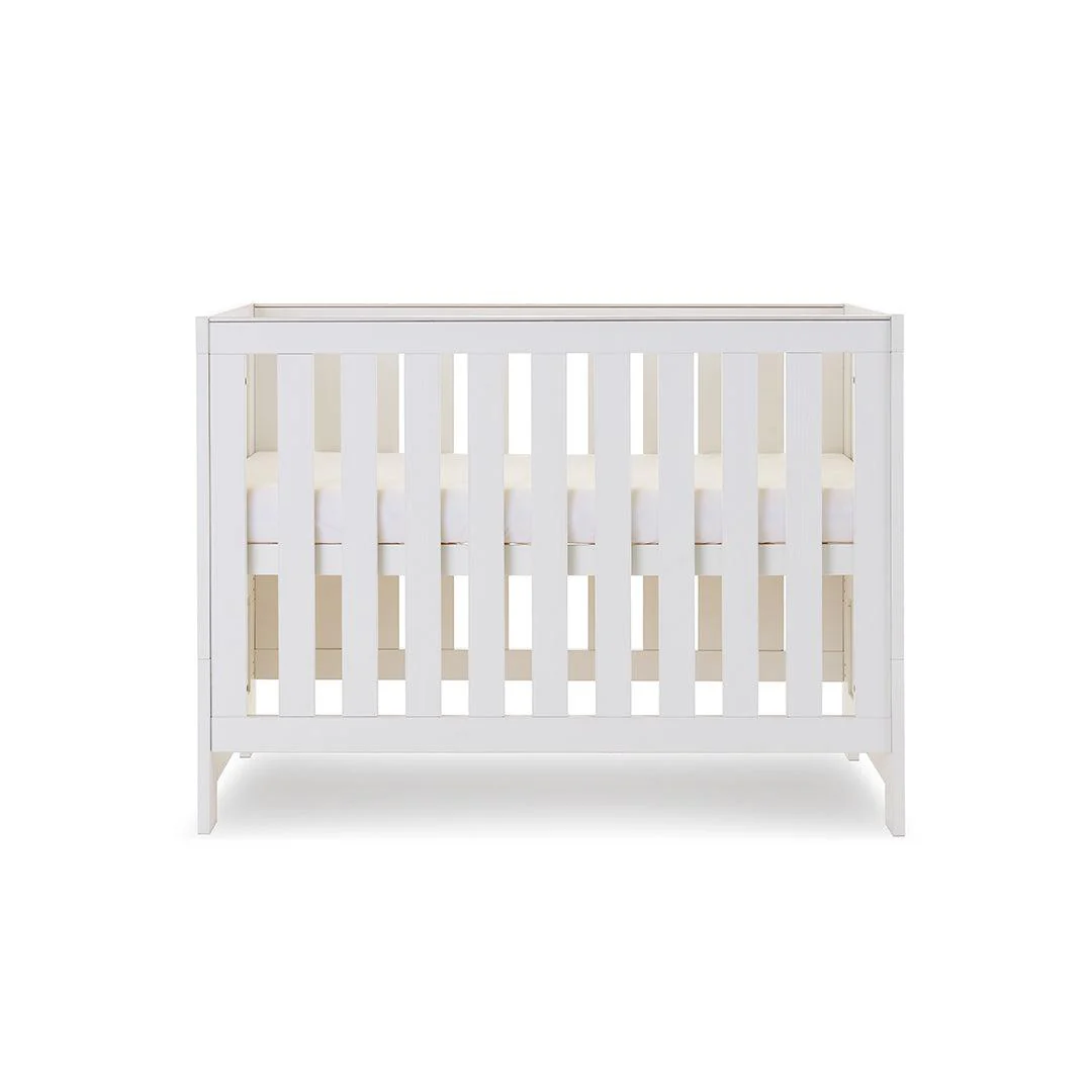 Obaby Nika Mini Cot Bed - White Wash - Image 6