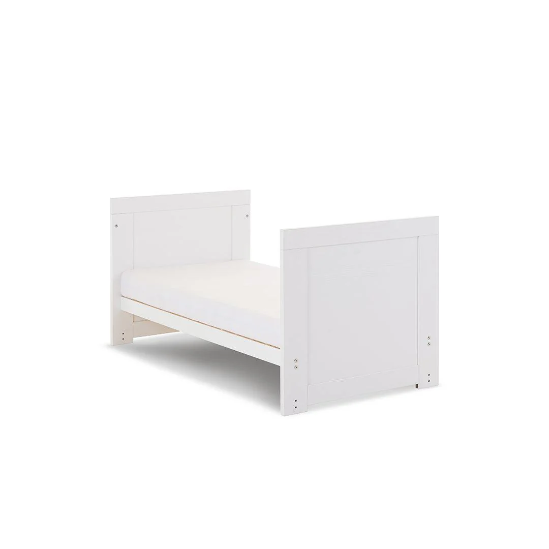 Obaby Nika Mini Cot Bed - White Wash - Image 9