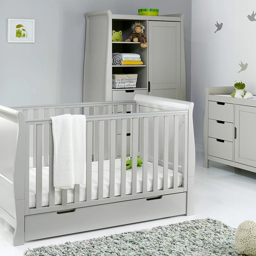 Obaby Stamford Classic 3 Piece Room Set - Warm Grey - Image 2