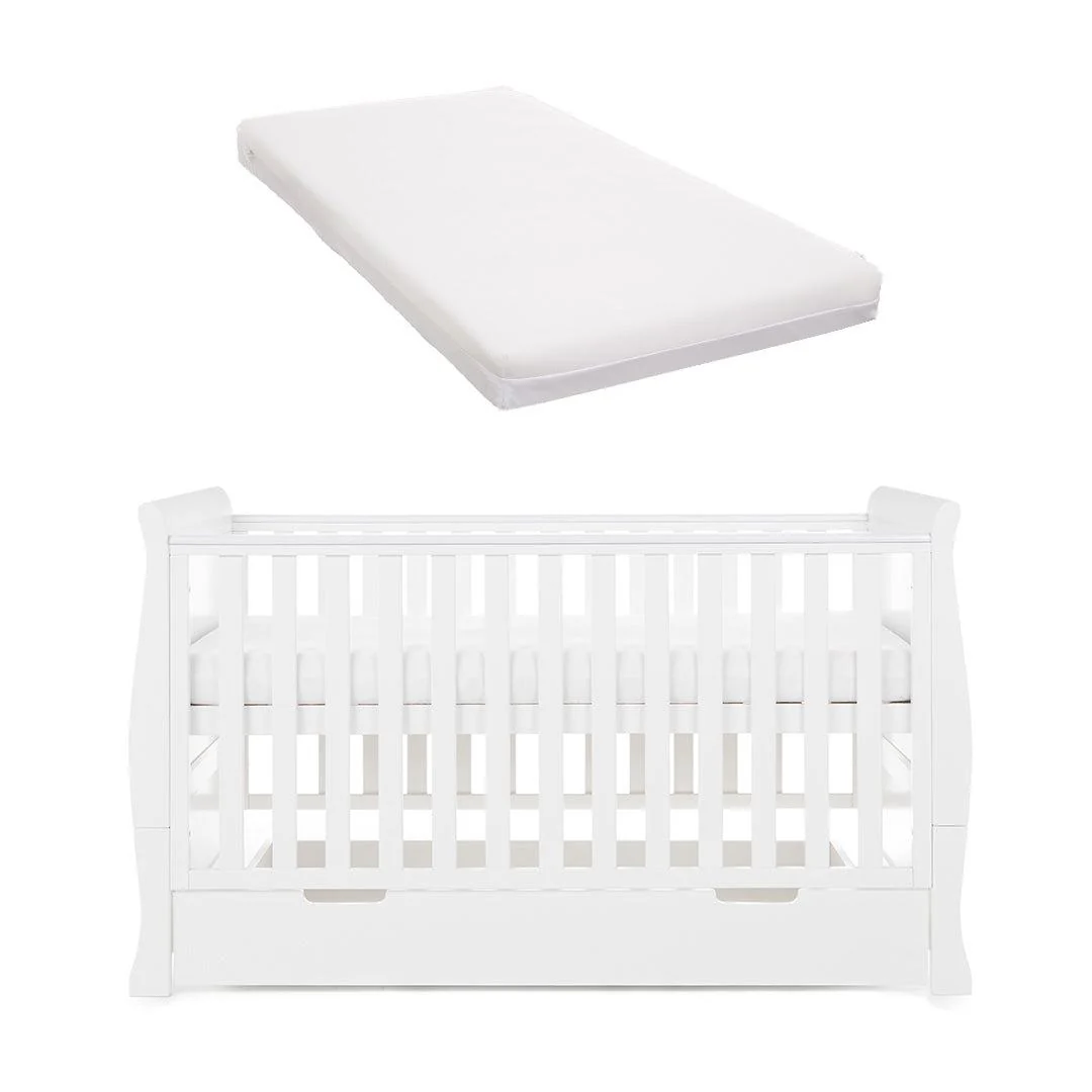 Obaby Stamford Classic Cot Bed - White - Image 10