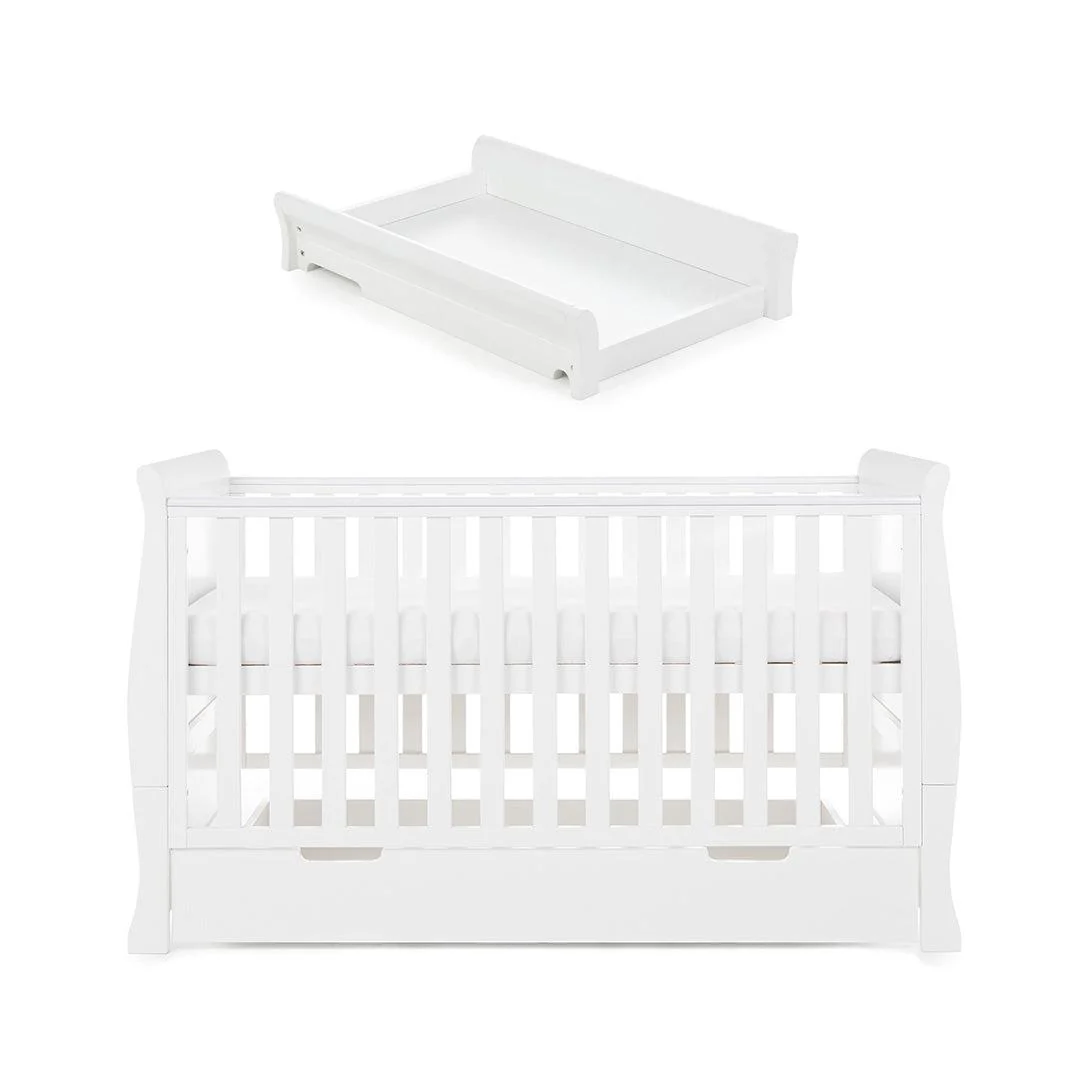 Obaby Stamford Classic Cot Bed - White - Image 11
